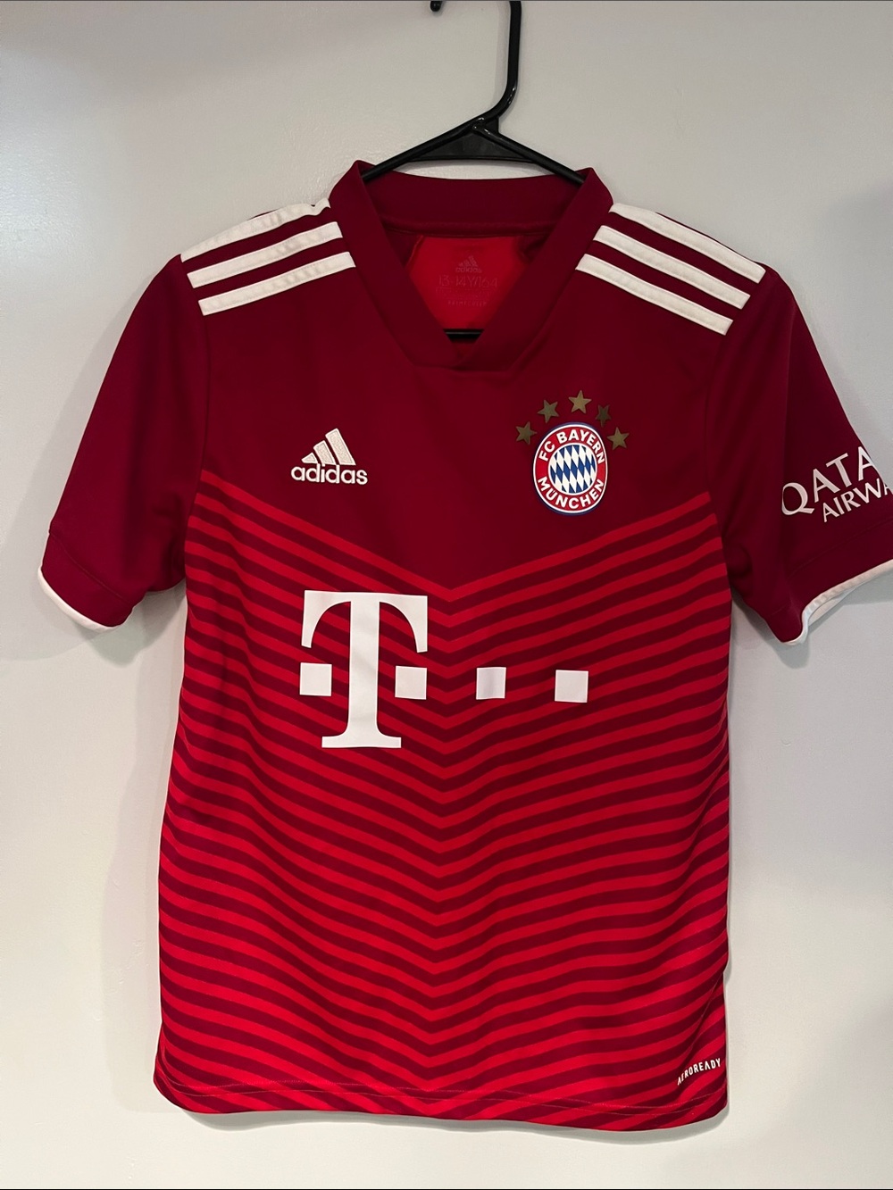 adidas Kids FC Bayern Red & White Home Jersey